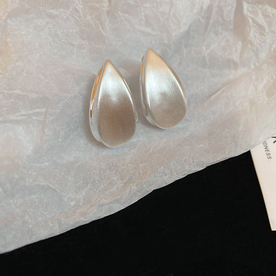 Brushed Tear Earrings